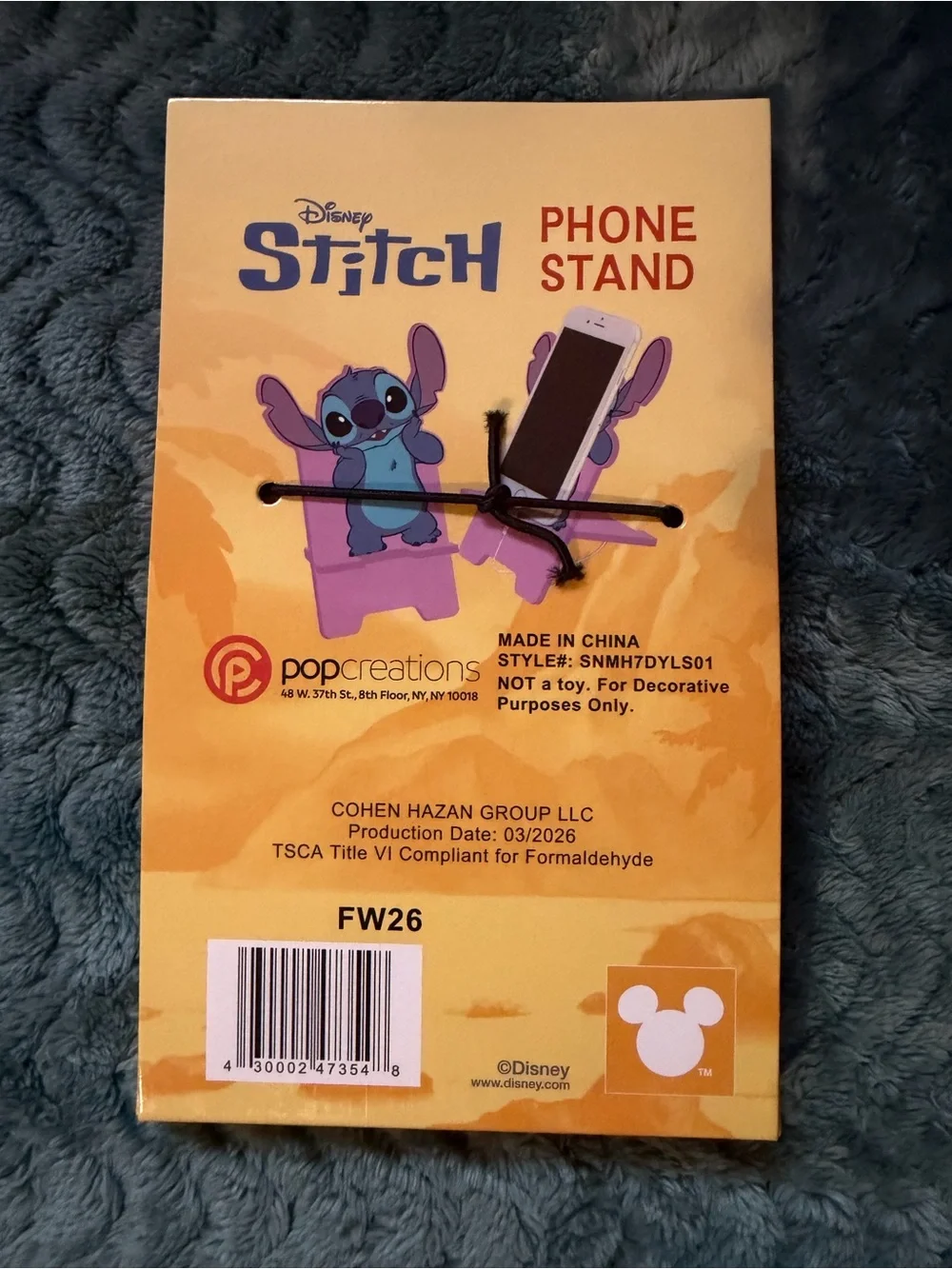 Disney Stitch Blue & Purple Phone Stand